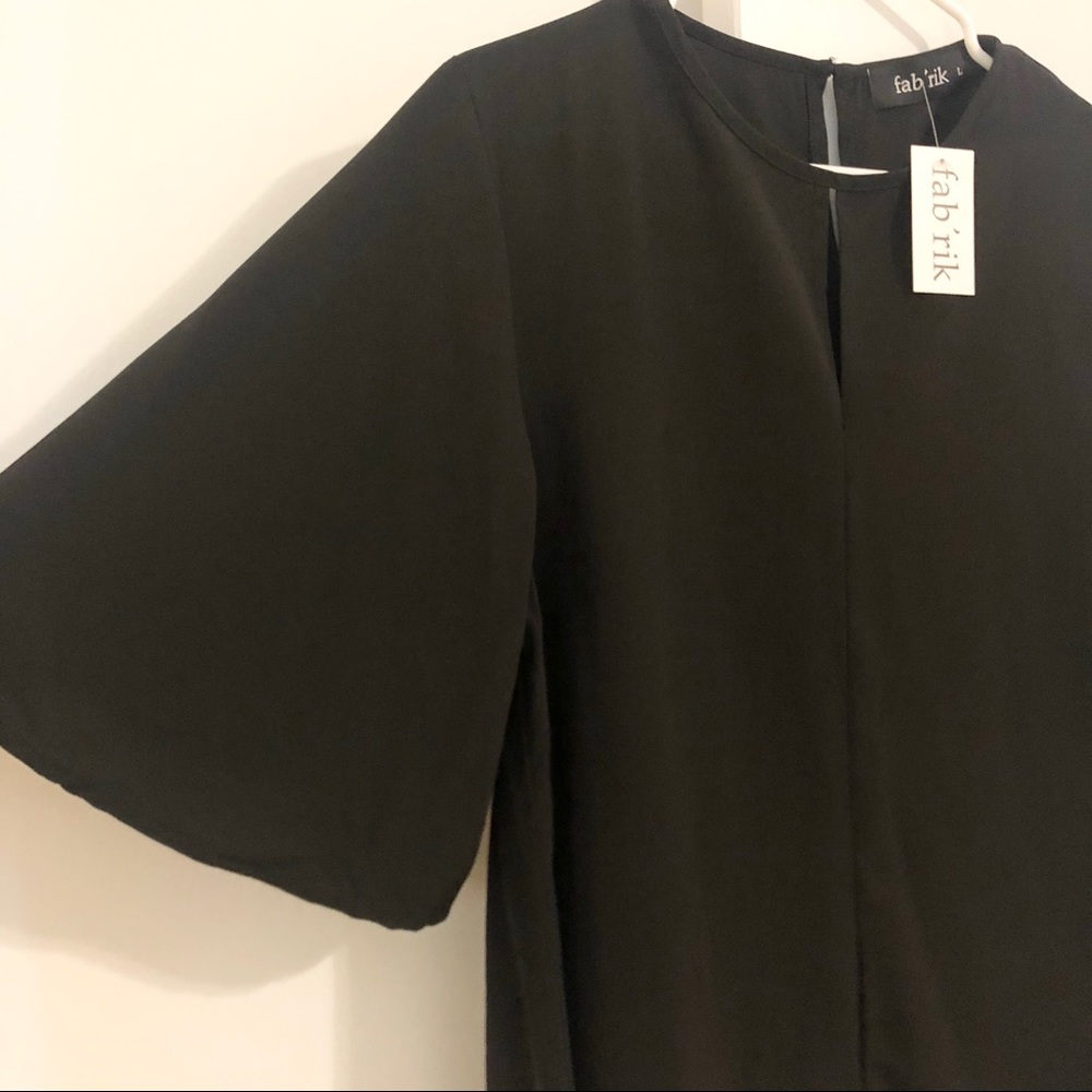 Fab’rik Black Top Size Large NWT